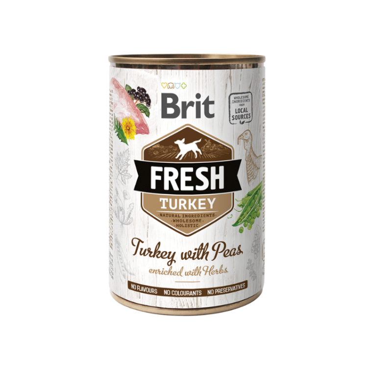 Alimento húmedo para perro Brit Fresh Brit Fresh Pavo con Arvejas 400 gr