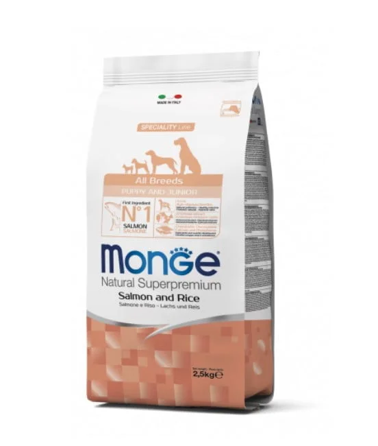 Monge Puppy All breeds Salmón y Arroz