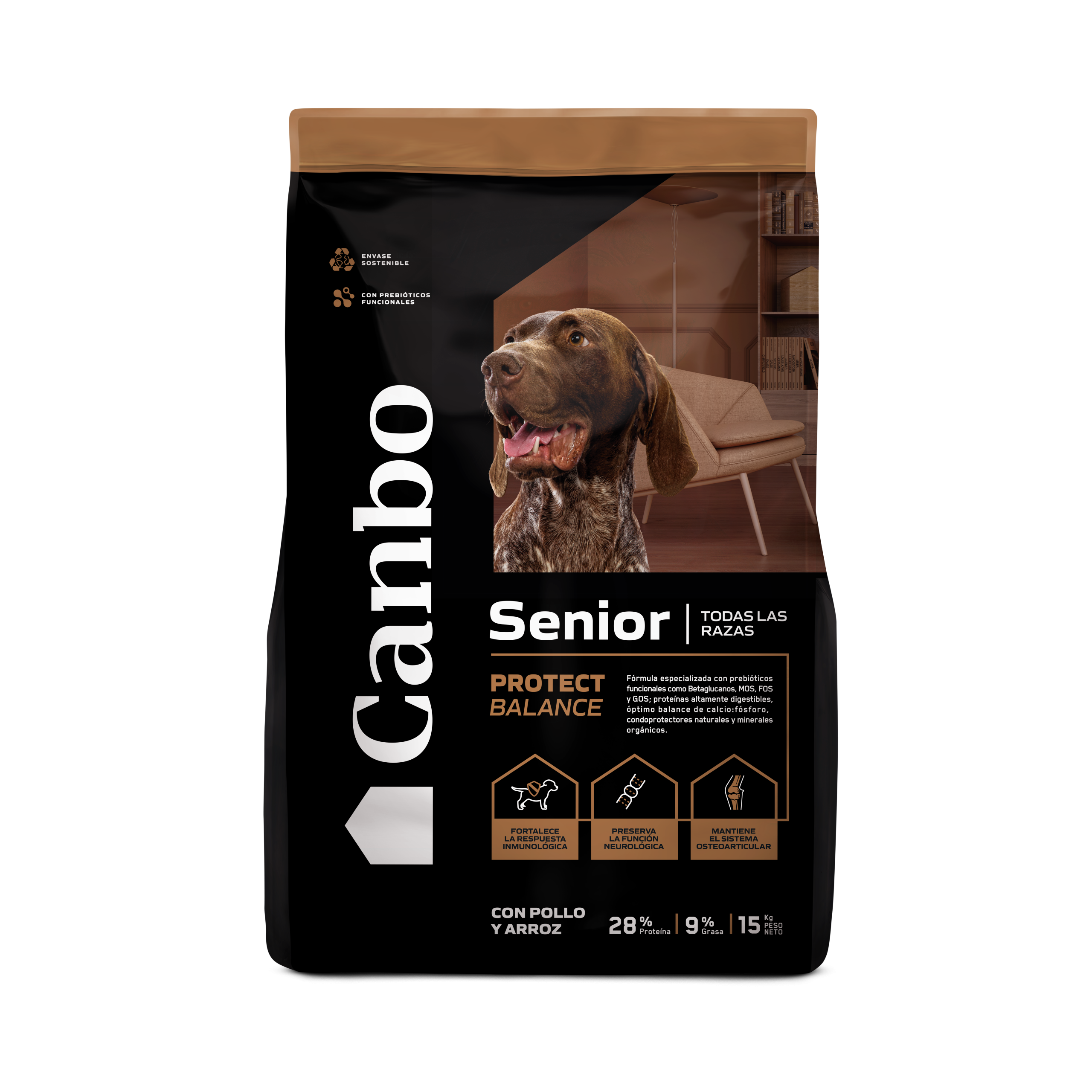 Canbo Dog con Pollo Arroz Senior Todas las Razas 15KG