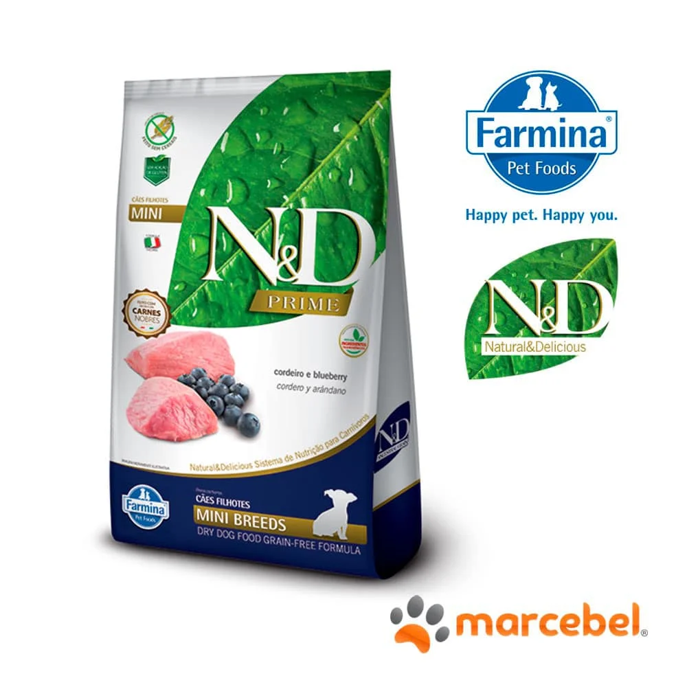 N&D Canine Puppy Mini Breeds Cordero y Blueberry