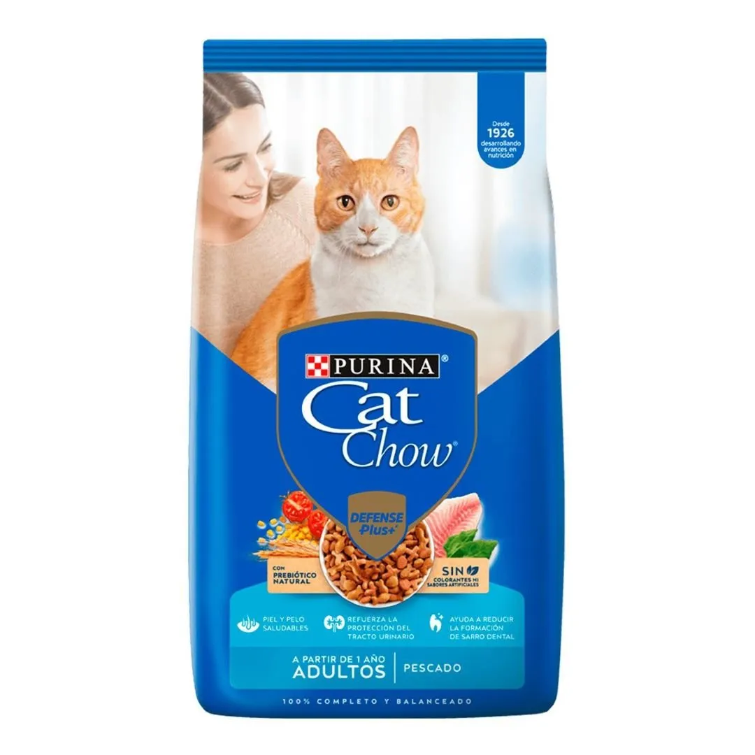 PURINA CAT CHOW GATO ADULTO DEFENSE PLUS PESCADO 9KG (19.8 LB)