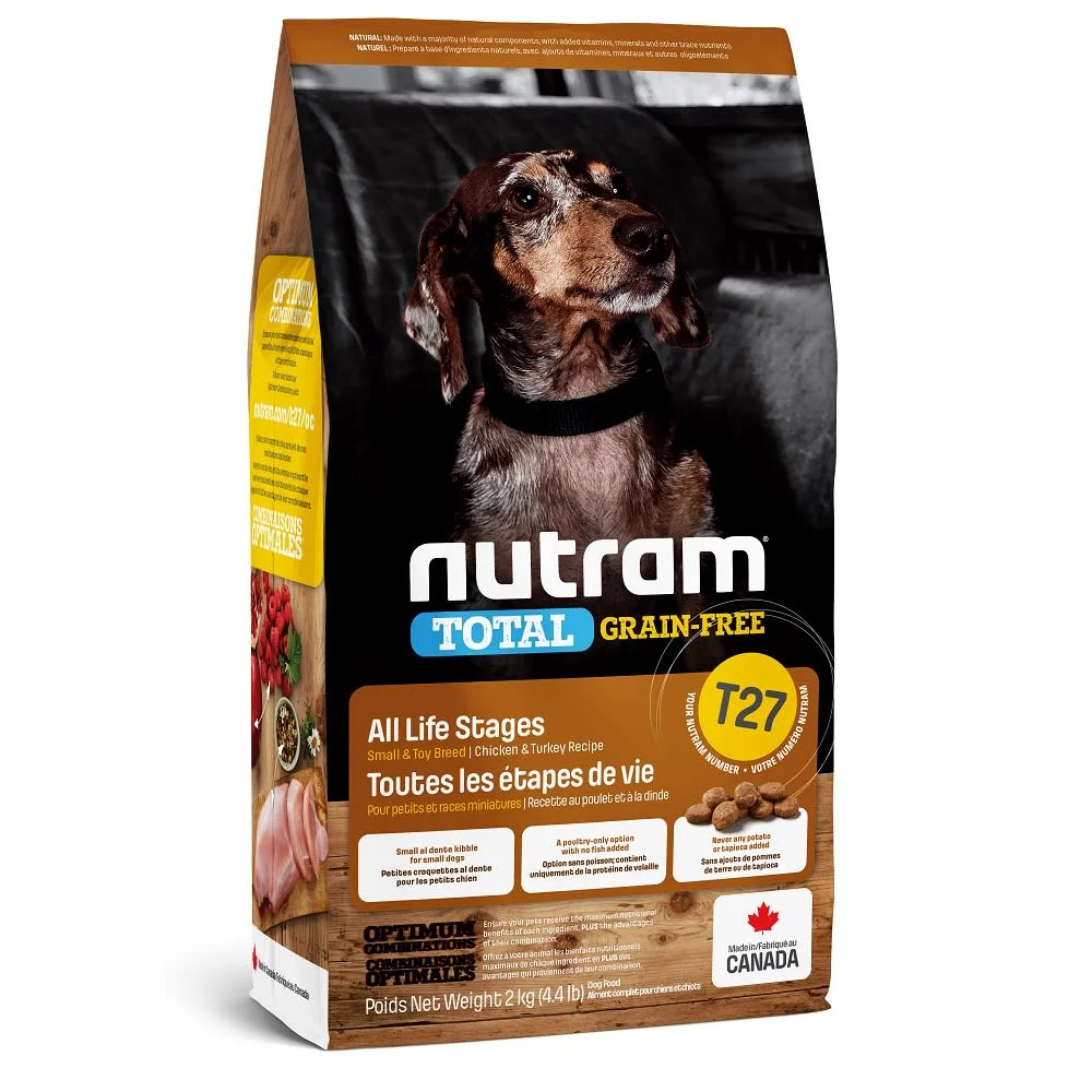 Nutram T27 Total Grain Free – Turkey & Chicken Small Dog