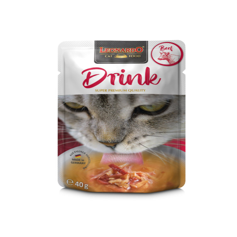 Alimento Humedo Leonardo Drink Beef 40Gr