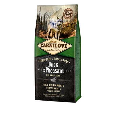 Carnilove Grain Free Duck & Pheasant For Adult Dogs – Libre de granos, Pato & Faisán